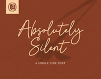 Absolutely Silent - a Single Line Font