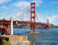 Goldengate Bridge artwork