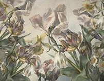 Wallcovering "Tulips"