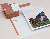 visual identity of hotel and restaurant haus am hang