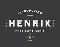 HENRIK - FREE SANS SERIF TEXTURED FONT