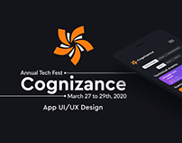 Cognizance' 20 Annual Tech Fest IITR App UI/UX Design