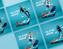 Social Media Ad Campaign for Water Sports