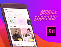 Free XD Template for Shopping App (Fashion, Mockup)