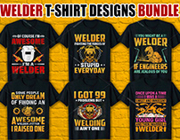 Welder T Shirt Design Bundle