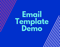 Email template demo on wordpress website