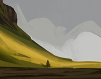 Digital Painting: Mountain Landscapes
