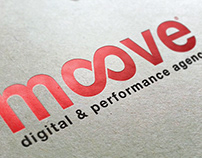 MOOVE digital & performance agency. Logo and identity.