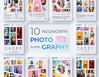 10 Neomorph Photography Flyer Template