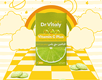 Dr. Vitaly Vitamin C - Supplement Packaging Design
