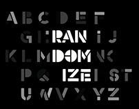 Randomize - Animated Typeface