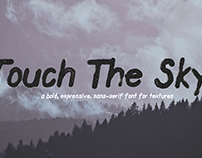 Touch The Sky - Watercolor & Texture Font