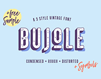 Bujole - A 3 Style Vintage Font