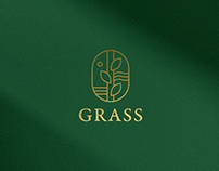 Grass restaurant. Branding. Menu