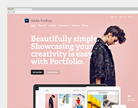 Adobe Portfolio marketing site