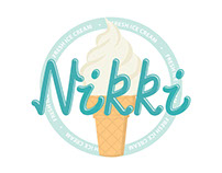 Nikki's Ice Cream Branding