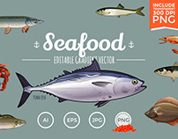 Seafood illustrations