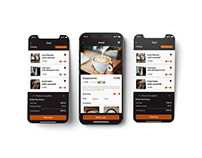 Coffee Shop App design.