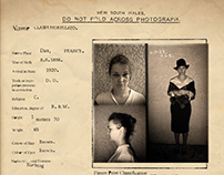 Fiche criminelle 1920 - PHOTOMONTAGE