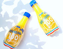 Orangina 100, 100% juice with soda