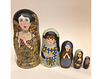 Matryoshka by a famous masterpieces
