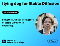 flying dog for Stable Diffusion by Nicolay Mausz