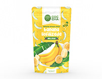 Freeze-dried banana · Packaging design (COPIAR)