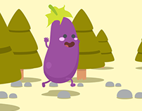 eggplant in the forest