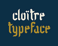 Cloître modular typeface