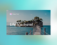 Beautiful Travel Life - free Google Slides Theme