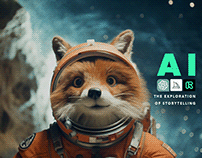 "Space Fox" the exploration of storytelling with AI