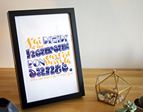 Quotes digital printed | Custom Lettering