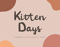 Kitten Days - Handwritten Font (Free Download)