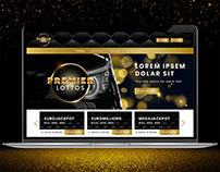 Premier Lottos Branding - Black and Gold