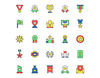 Colored Winning Icons