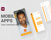 Video calling apps UI design