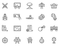 Gaming Line Icons