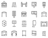 Booth Line Icons