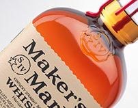 3D Maker's Mark Whisky Bottles - Advertising Imagery