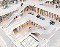 Stadtbibliothek am Mailänder Platz - Stuttgart