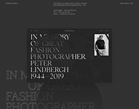 Peter Lindbergh Website Design