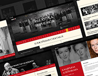 New design of theatre website
