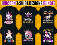 Unicorn T Shirt Design Bundle