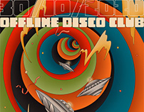 Poster Design for Offline Disco Club 30/10/2020