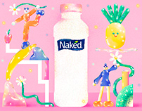Illustrations for Naked Juice Russia