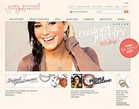 Jenny Present Custom Jewelry e-commerce website