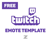 Twitch Emote Template Free On Behance