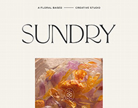 SUNDRY BRANDING – A FLORAL BASED CREATIVE STUDIO