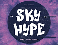 Sky Hype Graffiti Display Font
