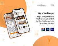 Gym membership app UI/UX design